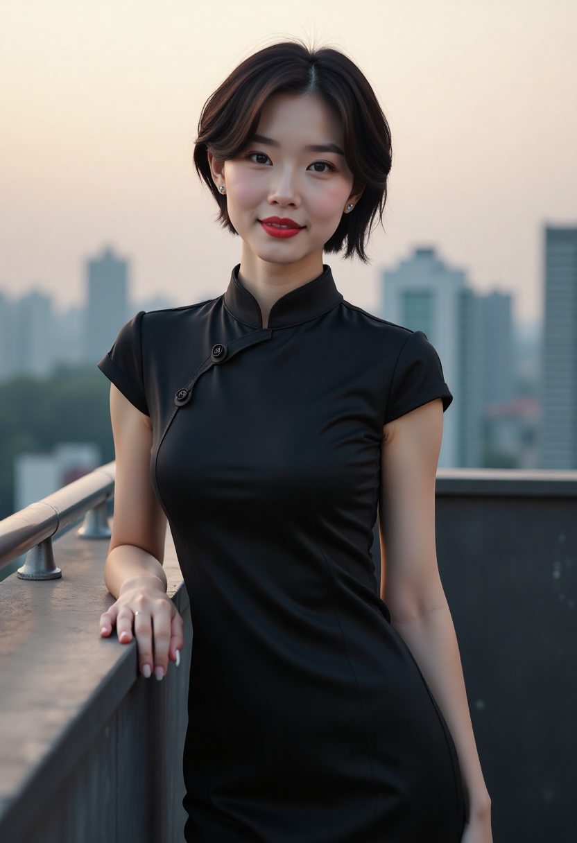 老宅窗边的花草与雨滴